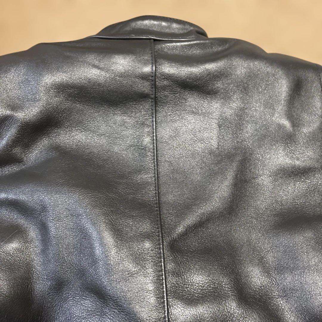 36inch 美品　バンソンB ブラック　レザー　シングルライダースジャケット