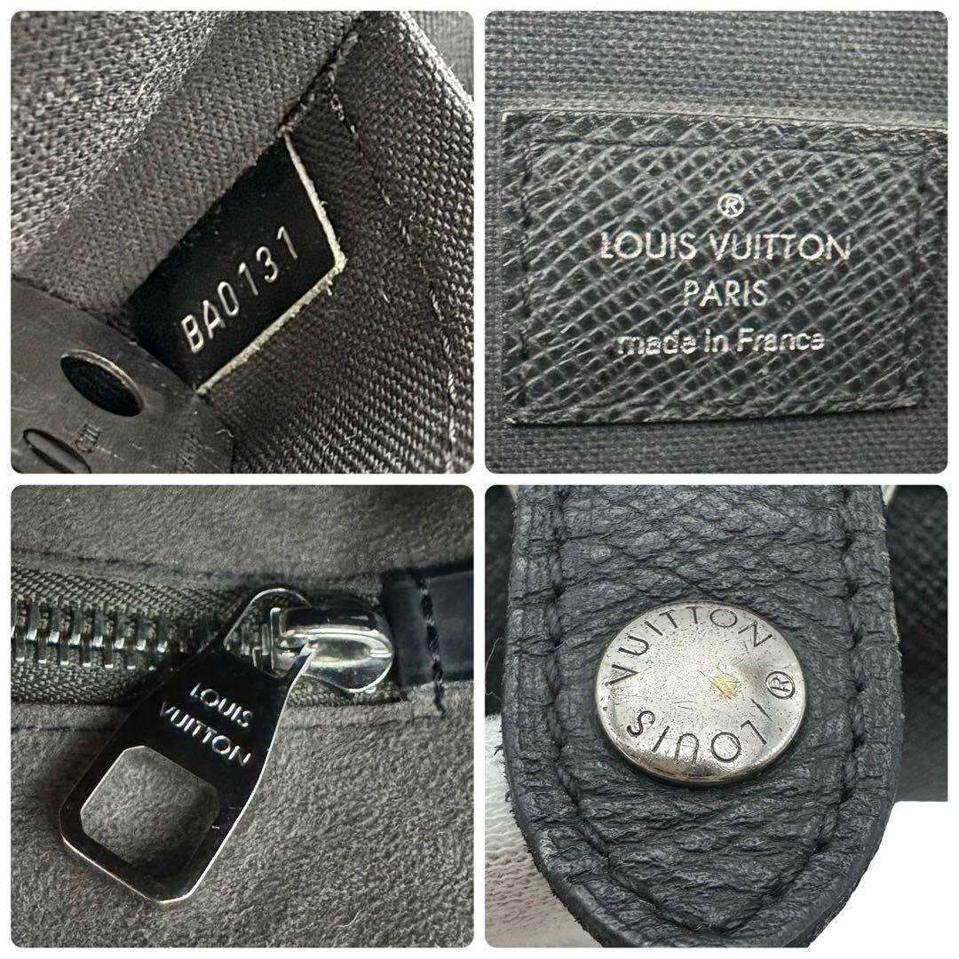 LOUIS VUITTON ルイヴィトン タイガ 黒 ショルダーバッグ メンズ