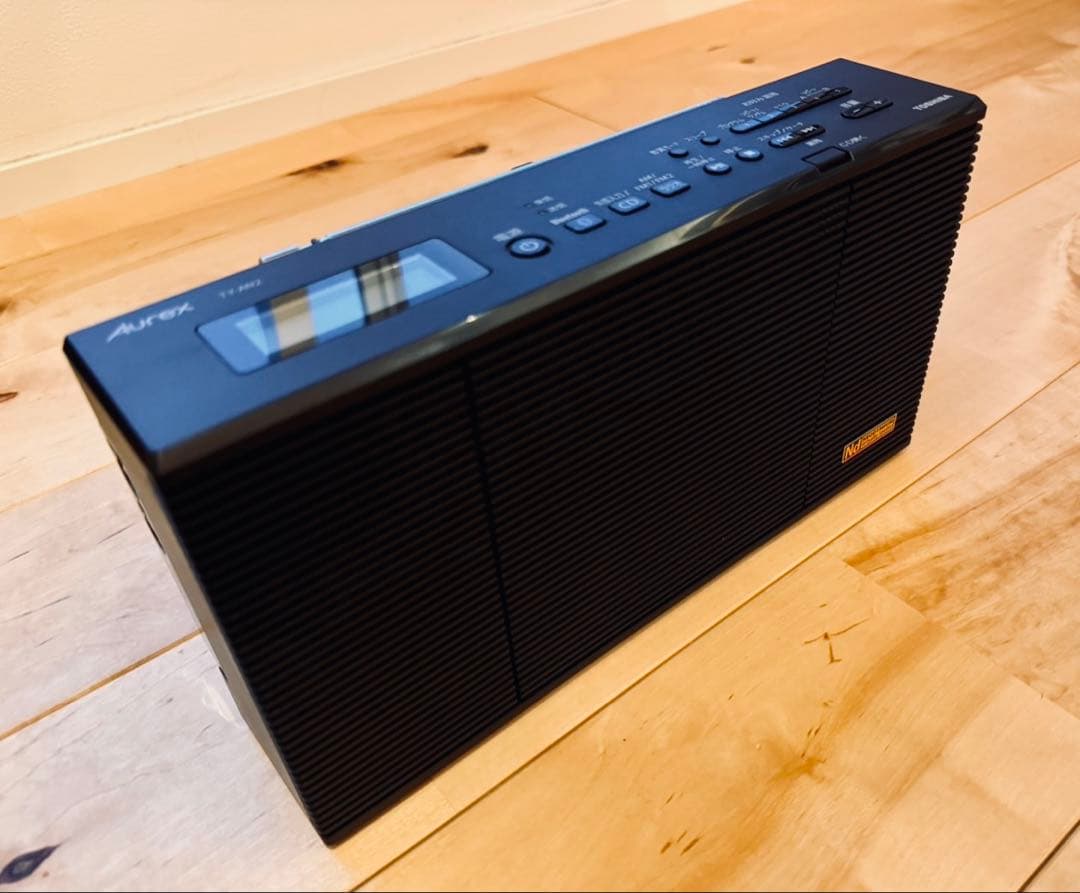 【美品】TOSHIBA Aurex CDラジオ　TY-AN2 BLACK
