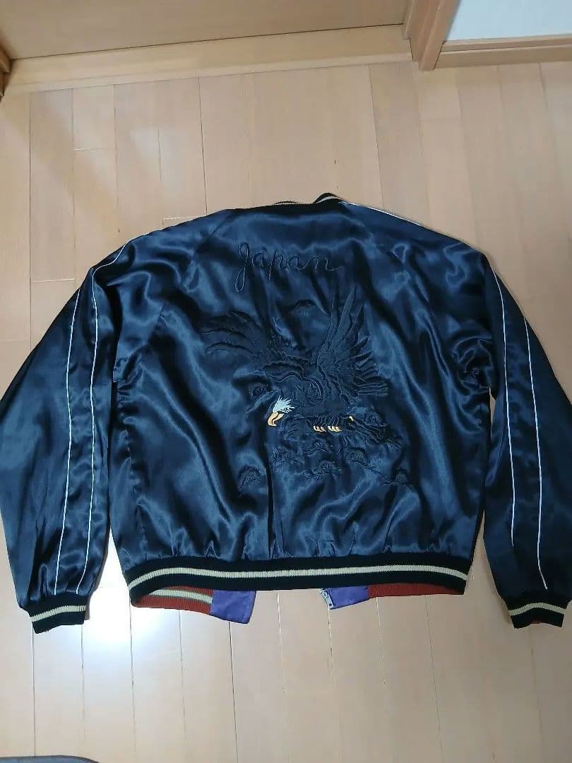 テーラー東洋リバーシブルスカジャン 虎と鷲と龍の刺繍