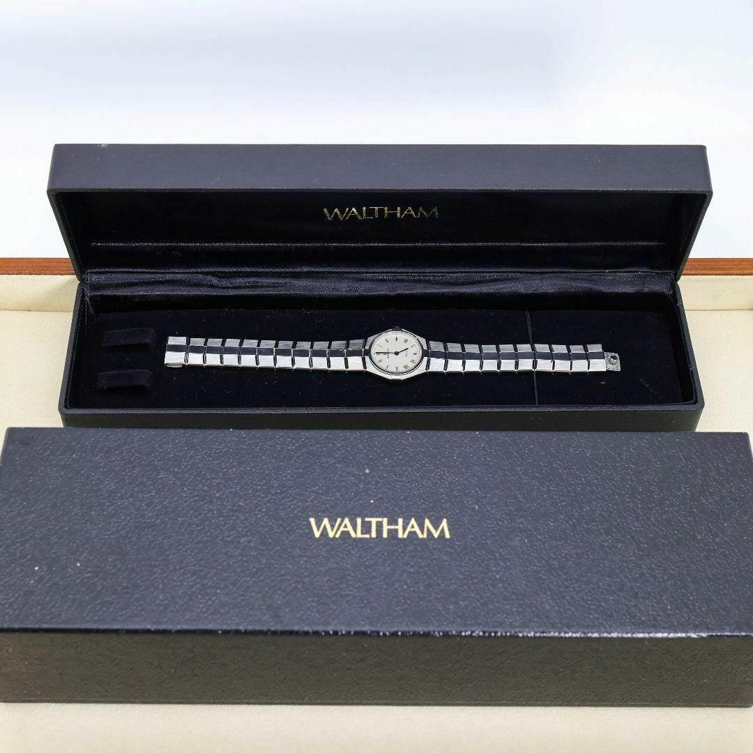 稼働 WALTHAM 腕時計 クラシカル 新品電池 青針 外箱 2133
