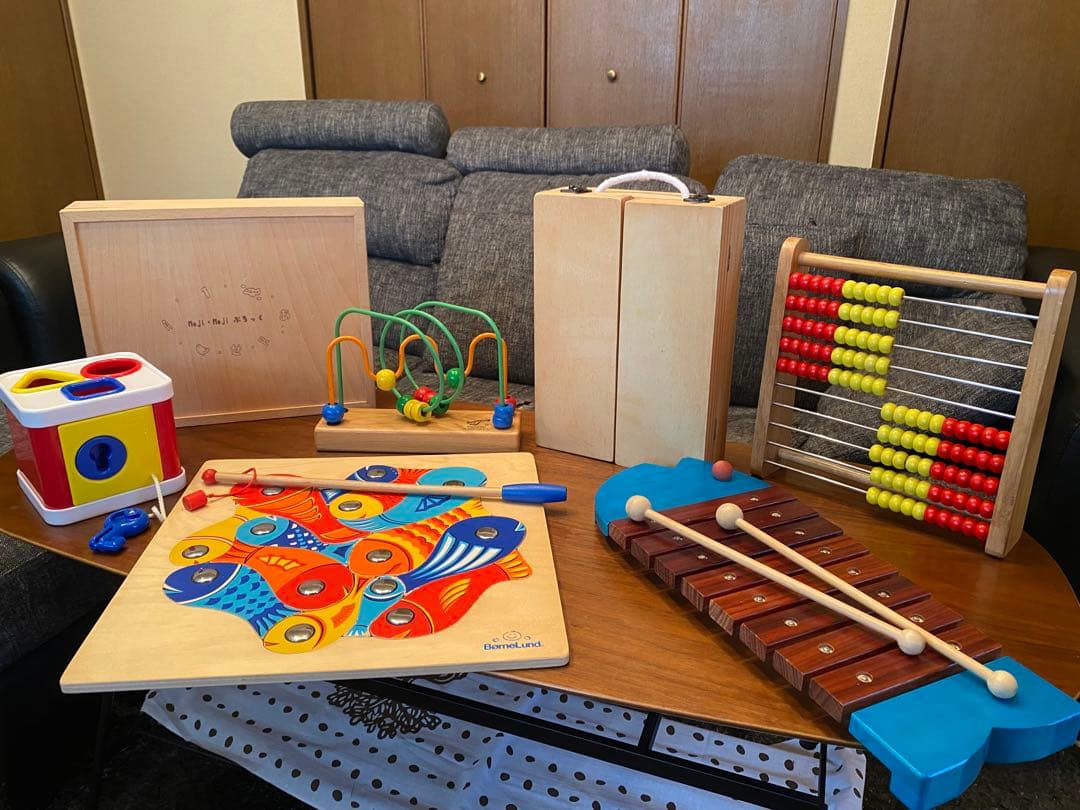 【最終お値下げ】　　7点セット　ボーネルンド　シロフォン　積み木　型はめ　パズル