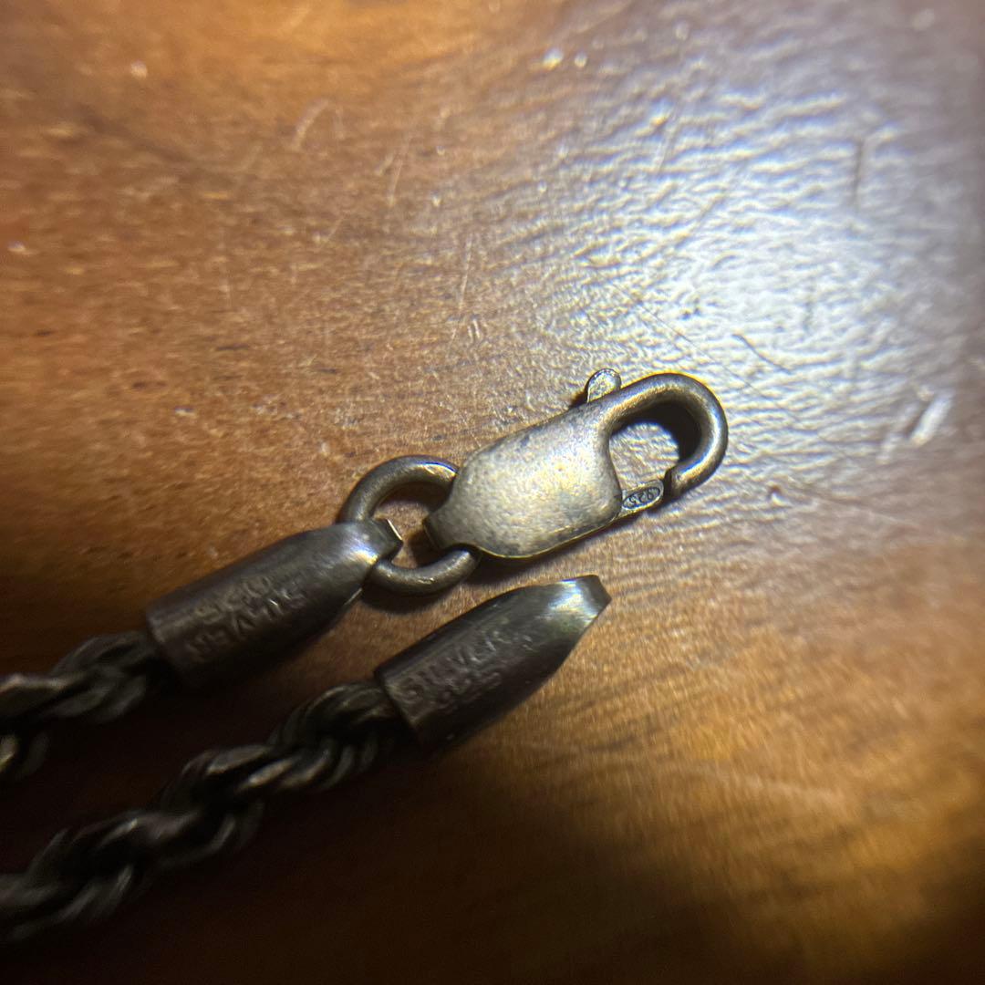 sterling silver925ツイストチェーンネックレス