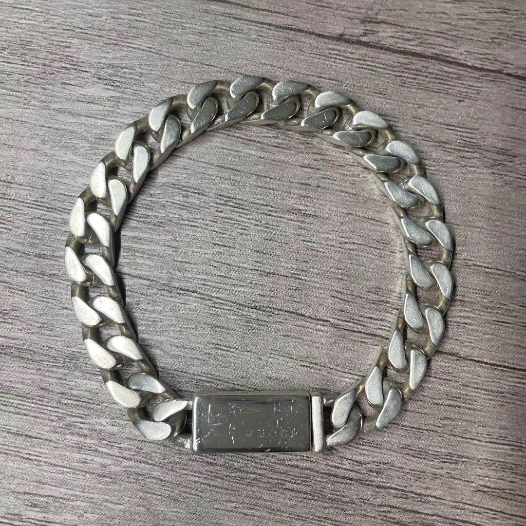 【GUCCI】グッチ 喜平チェーン ブレスレット シルバー925