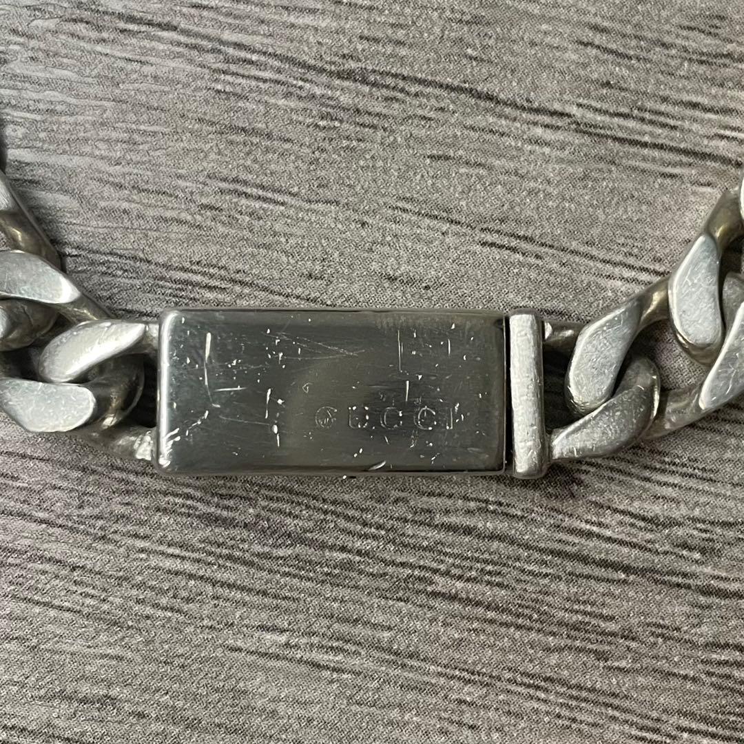 【GUCCI】グッチ 喜平チェーン ブレスレット シルバー925