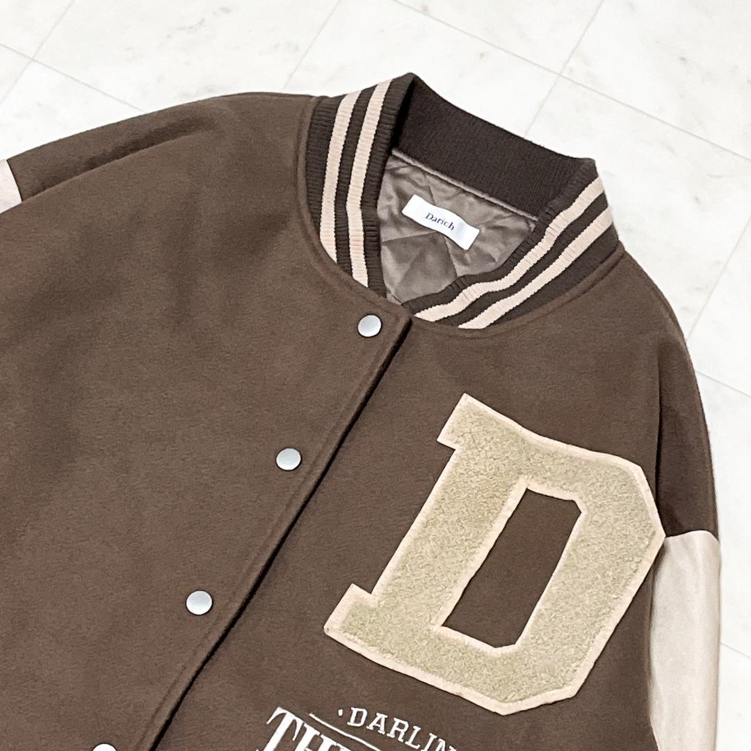 大人気！ Darich DARLINGスタジャン モカ オーバーサイズ