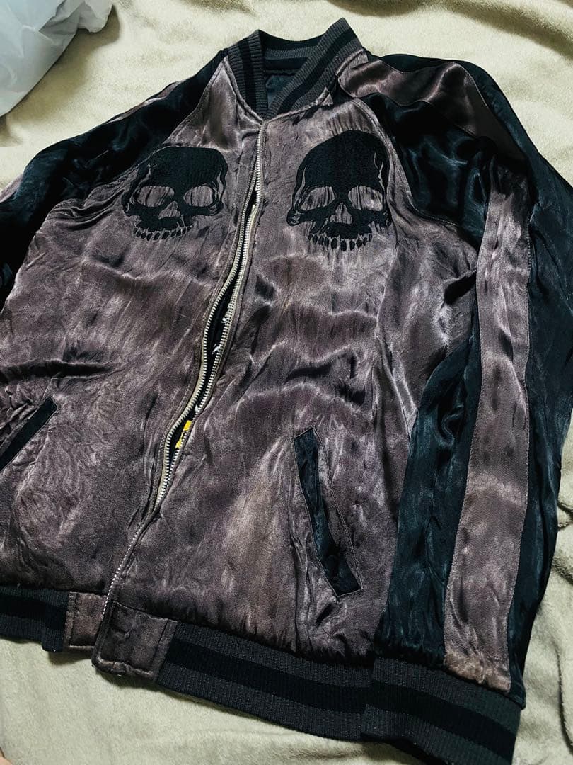 JUNK STAR 日本　限定版　スカジャン サテン　vintage 2面使う