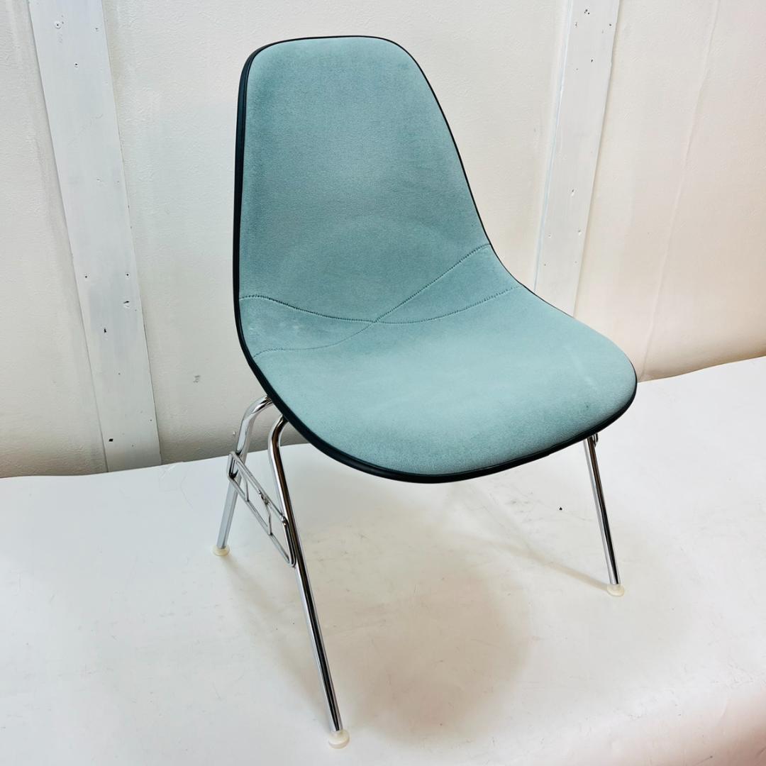 Hermanmiller イームズ サイドシェルチェア ダルブルー 1987年製
