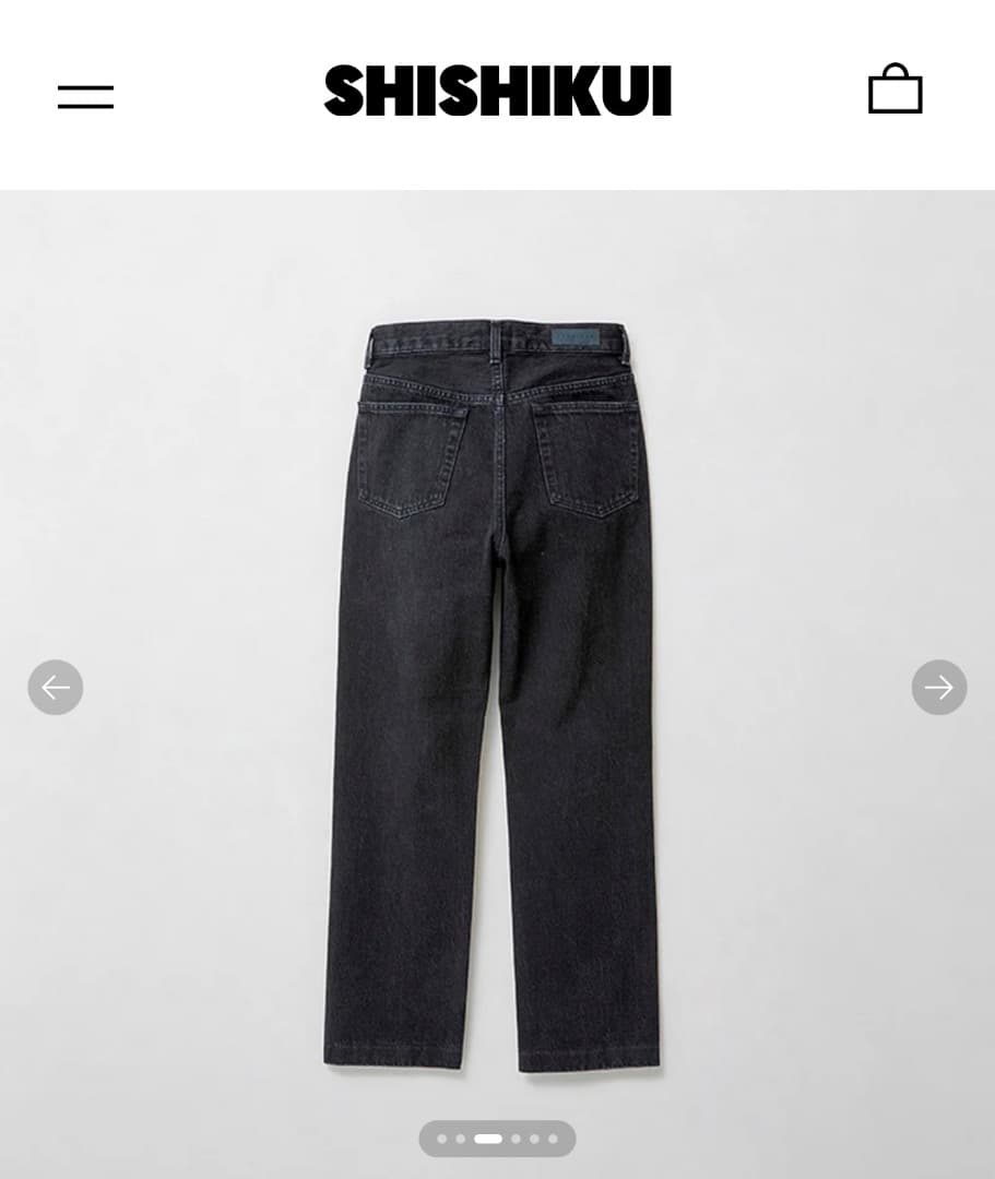 パンツ SHISHIKUI JEANS BASIC JEANS / STONEBLACK