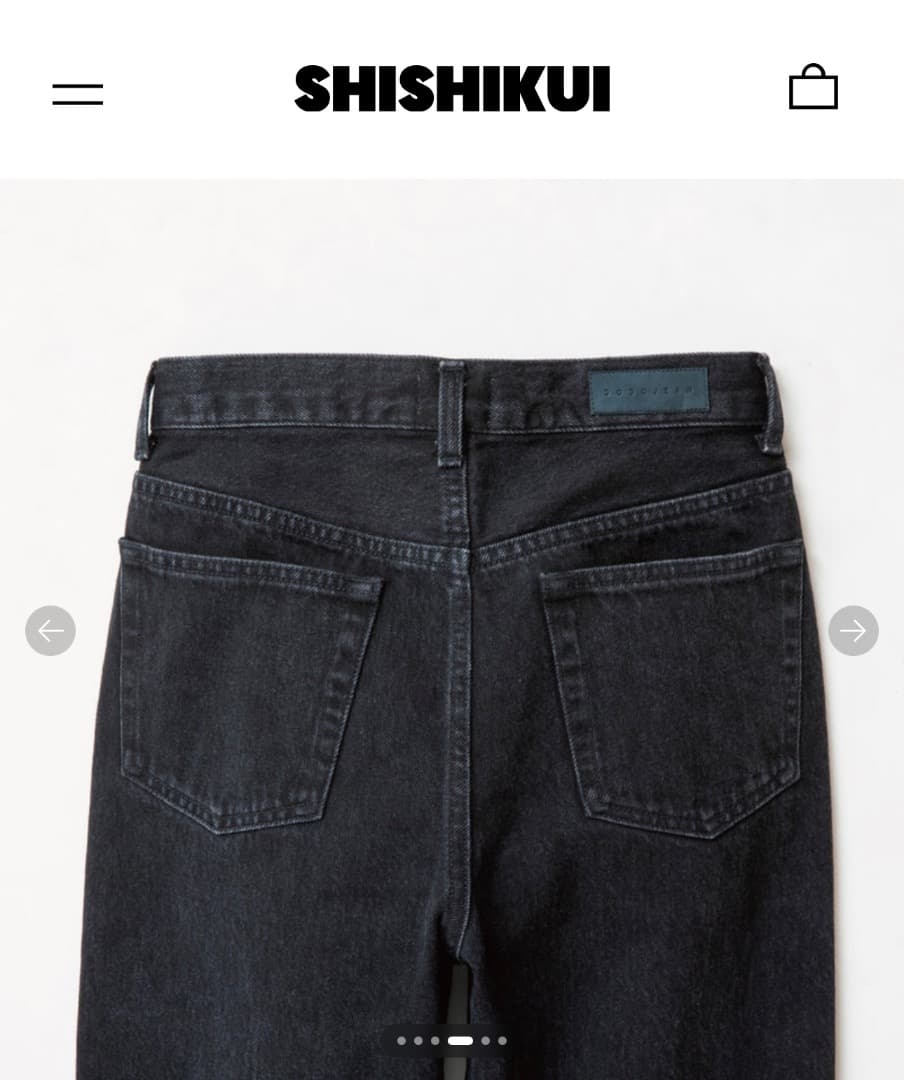 パンツ SHISHIKUI JEANS BASIC JEANS / STONEBLACK