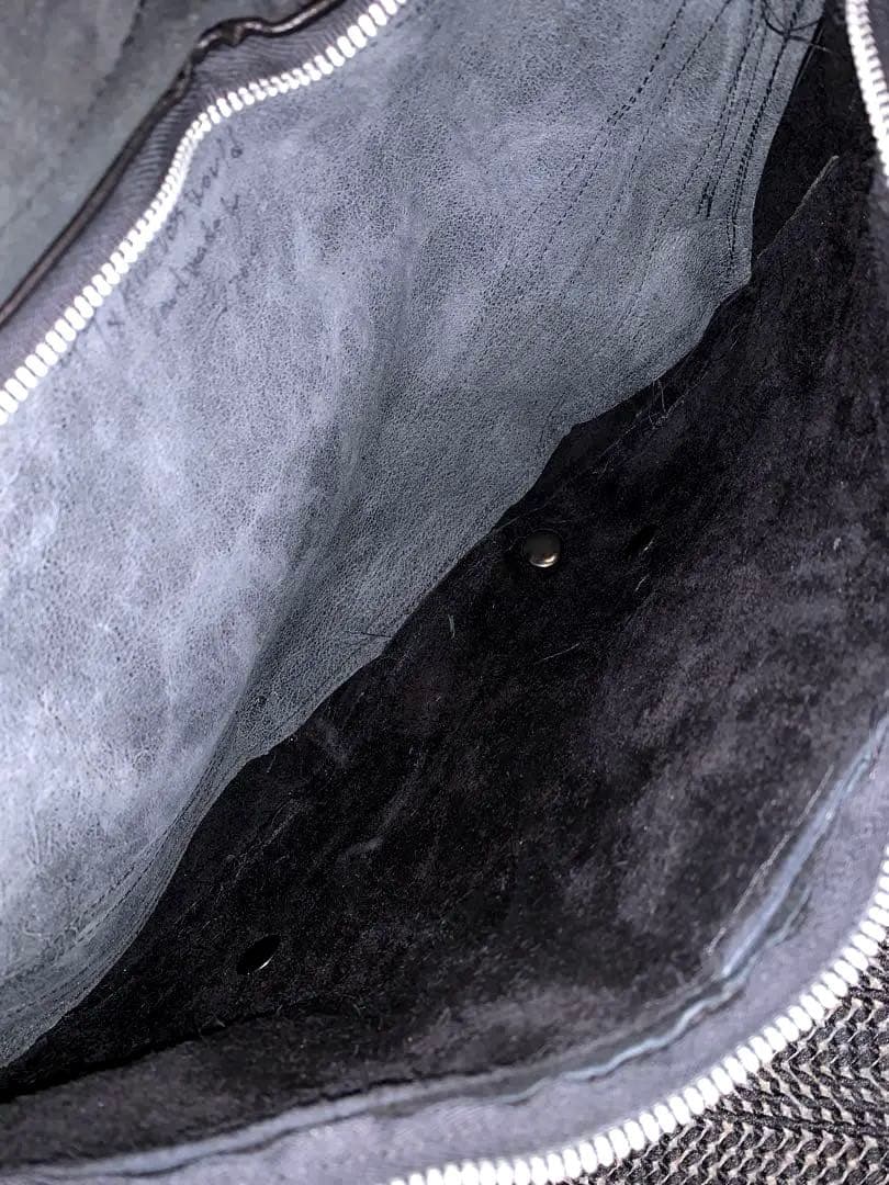 all leather shoulder × body 2way bag