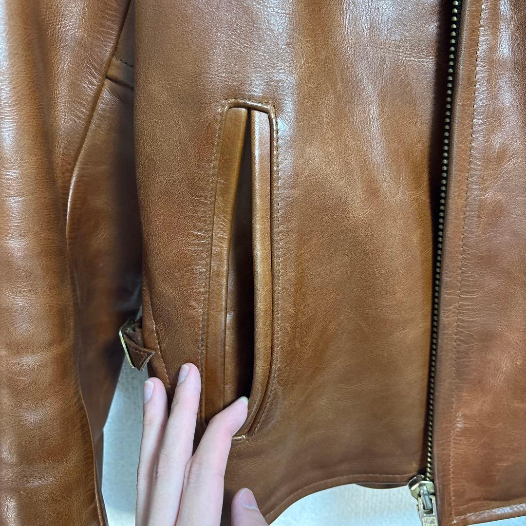 Indian motorcycleインディアンライダースジャケット牛革 36