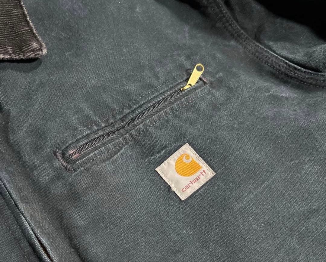 USA製 Carhartt デトロイトジャケット ブラックJ01 BLK