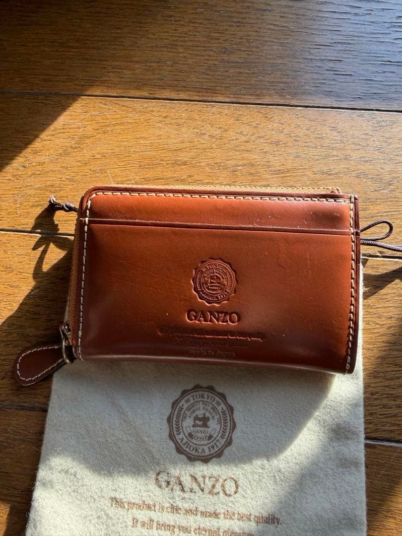 美品 GANZO ガンゾ Lファスナーカードケース ケース