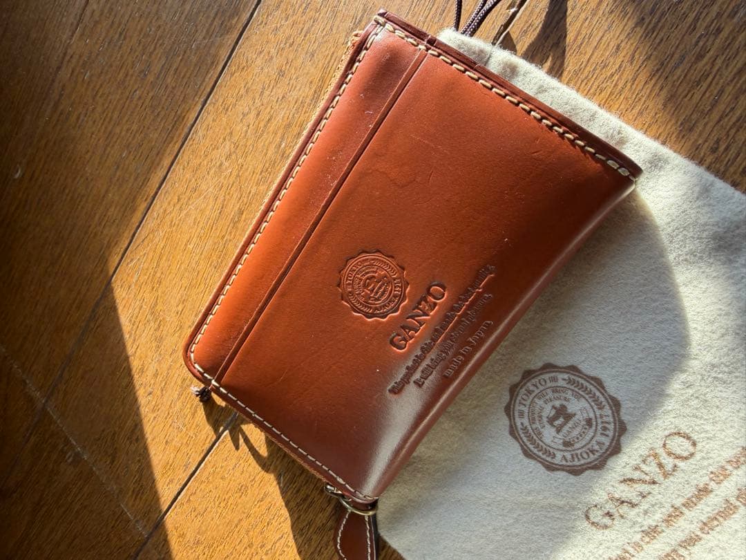 美品 GANZO ガンゾ Lファスナーカードケース ケース