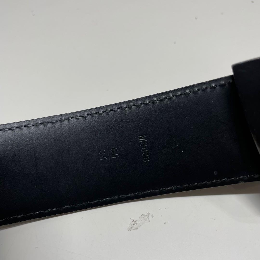 7*s様 Louis Vuitton ダミエパターン ベルト グレー　M9808