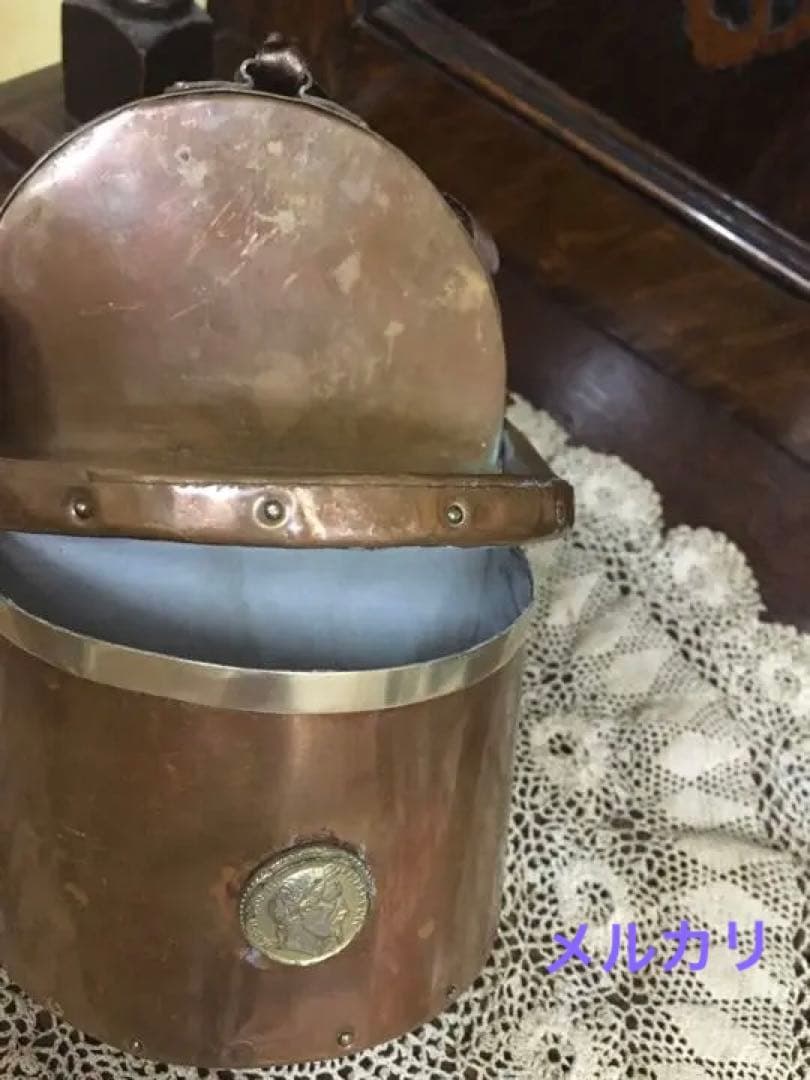 フランス★ナポレオン3世 アンティーク 貴重な銅の壁掛け★小物入れ 骨董 