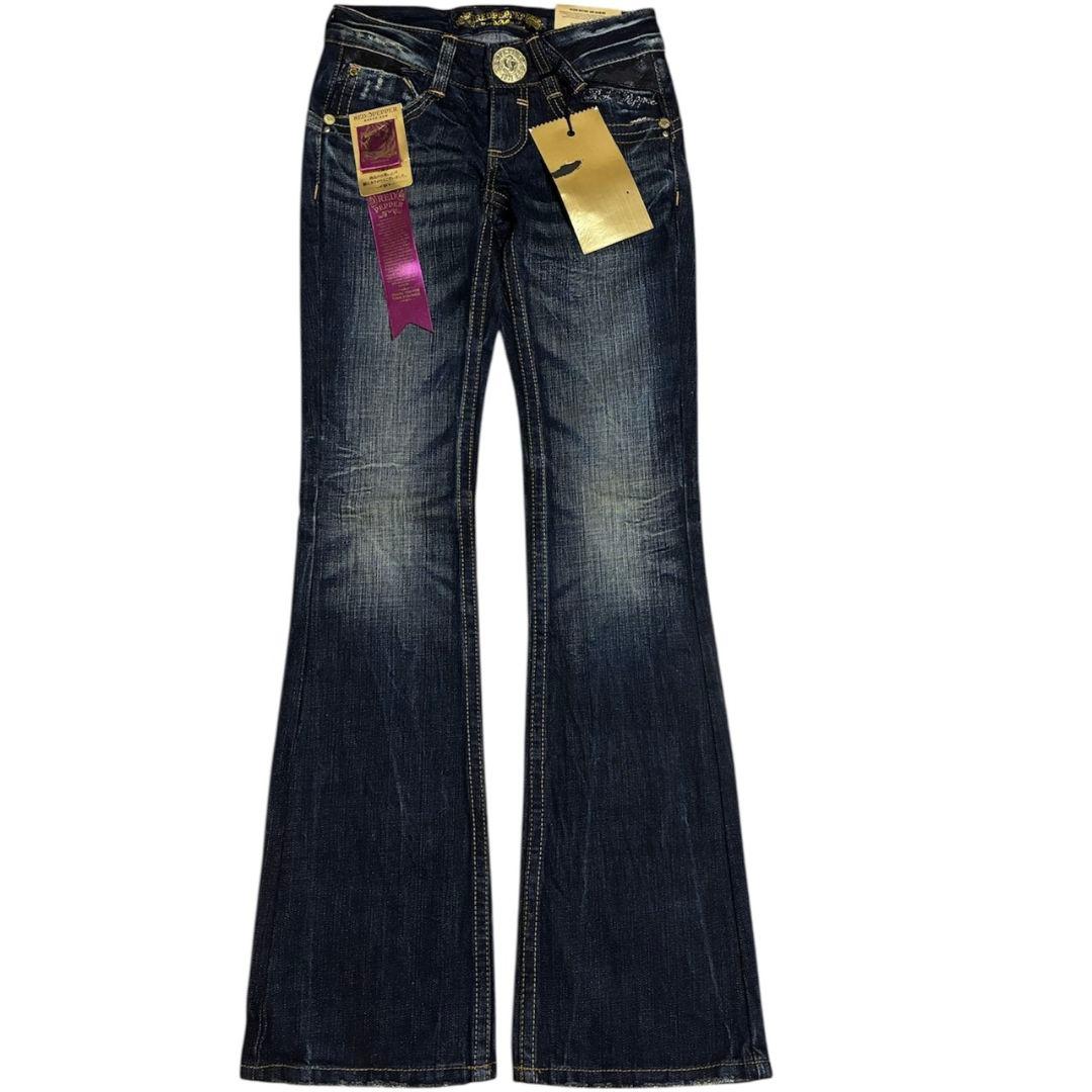 RED PEPPER レッドペッパー フレアデニム 24 刺繍 ジップ Y2K