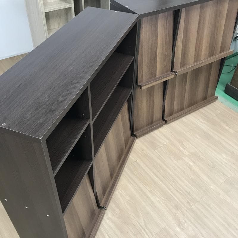 ☆【新品】大型フラップ書棚WNT 上下セット☆【OUTLET】