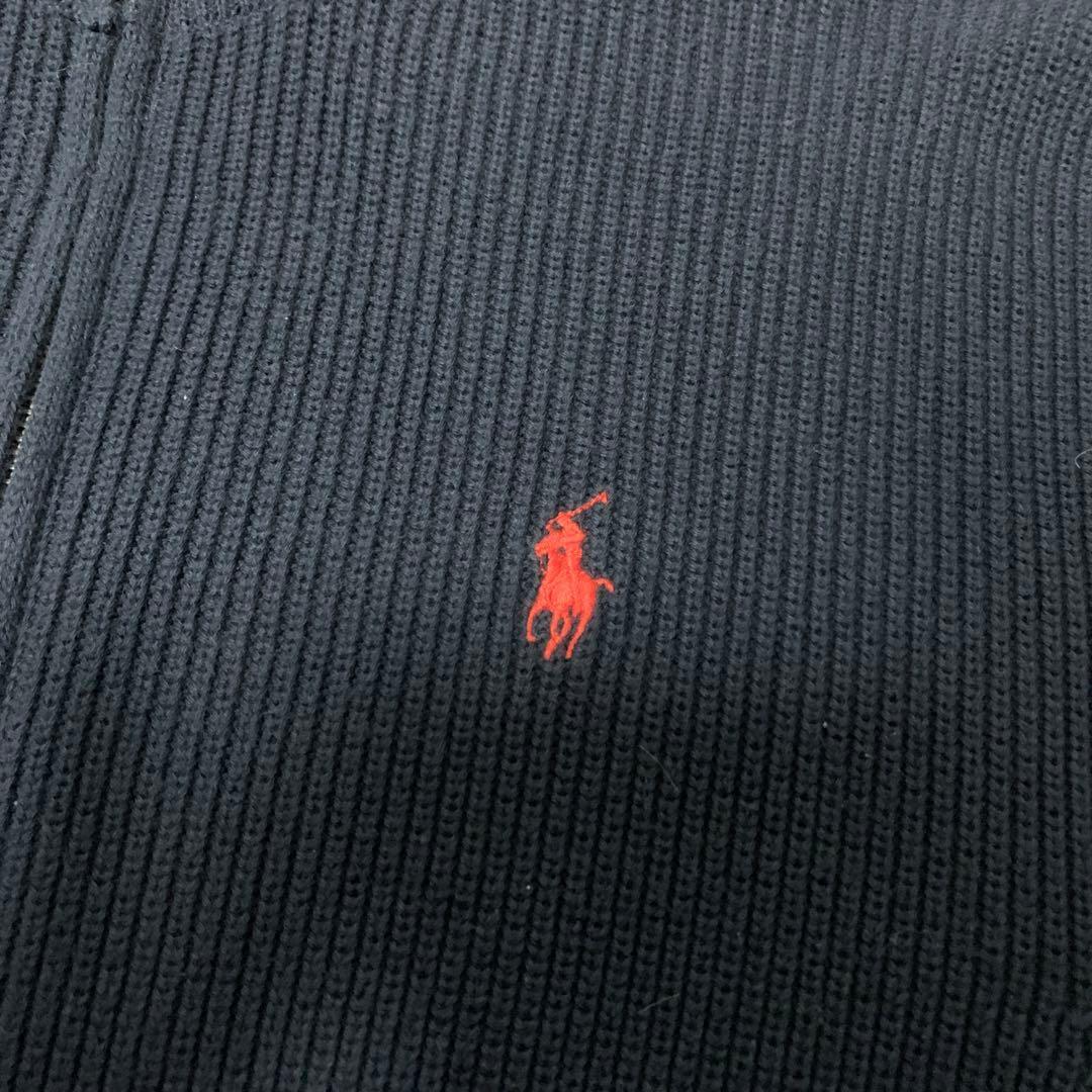 ポロラルフローレン ドライバーズニット ポニー刺繍 ダブルジップ