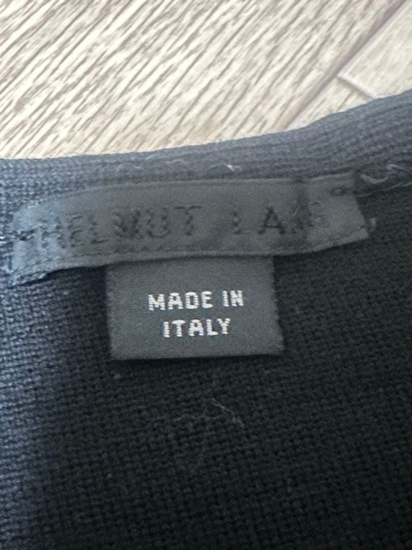 HELMUT LANG イタリア製ブラックセーター（袖：カットアウト）サイズ：M