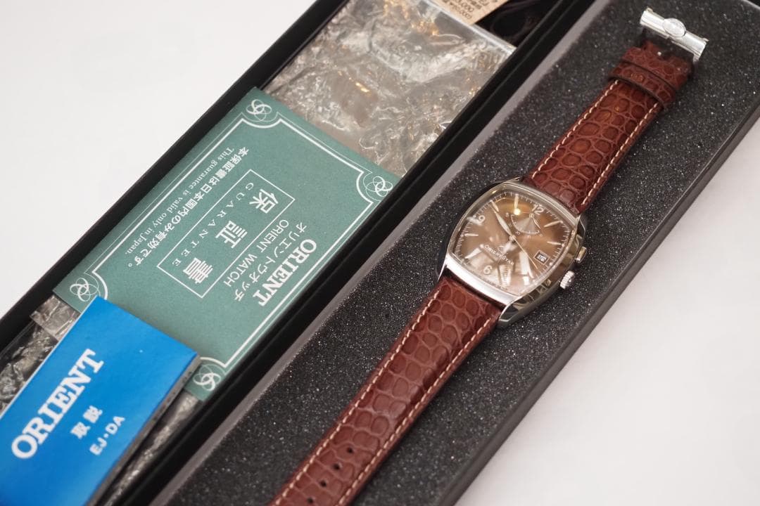ORIENT STAR ブラウンレザー 時計