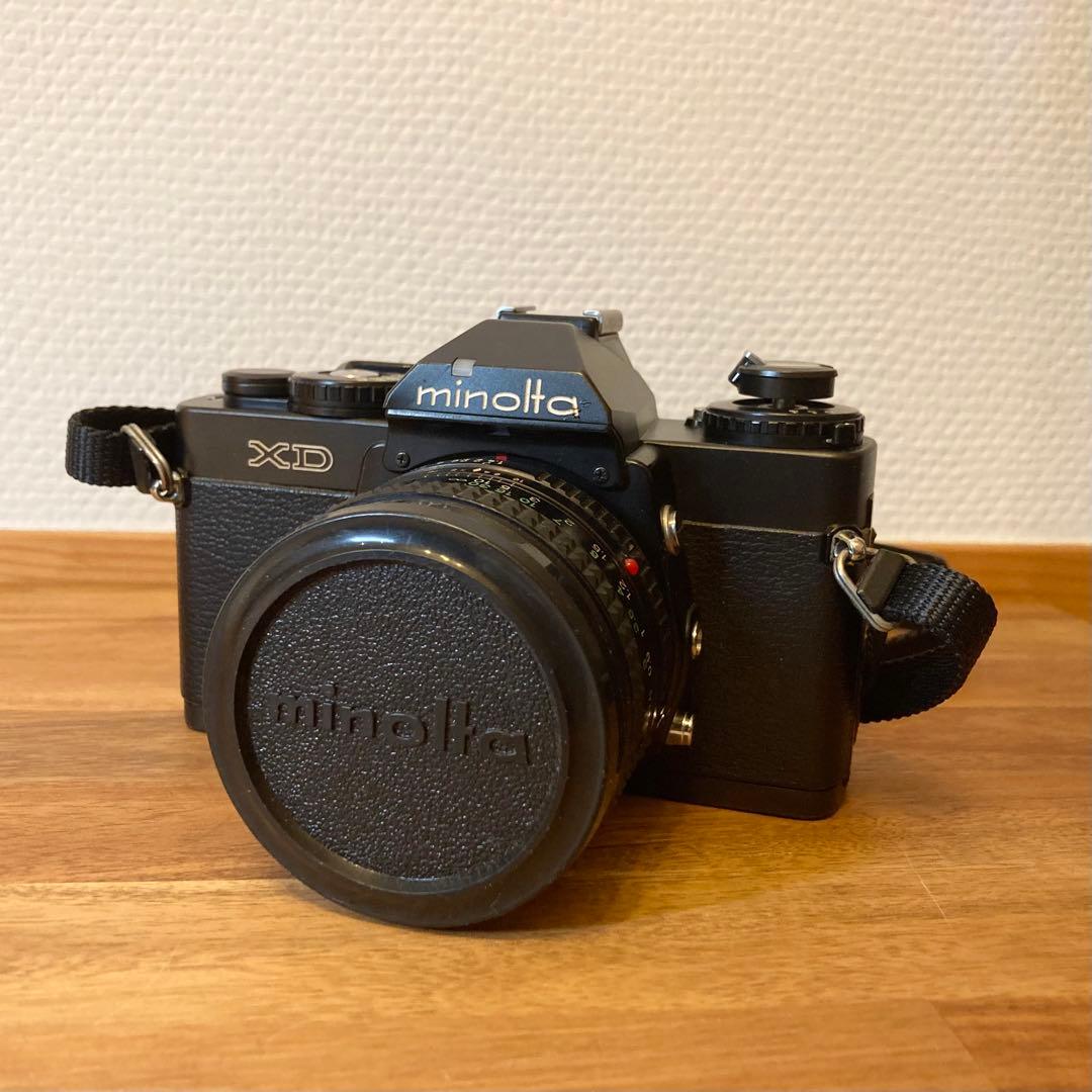 【精度良好・モルト交換済】Minolta XD 黒／MD 50mm f1.4