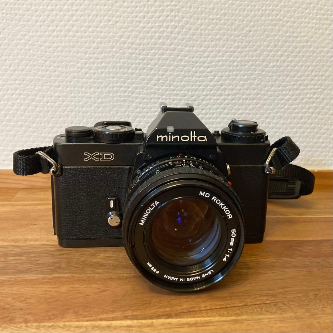 【精度良好・モルト交換済】Minolta XD 黒／MD 50mm f1.4