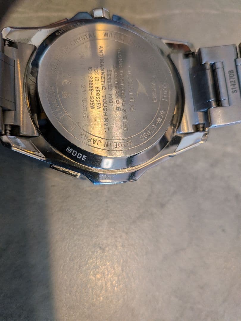 美品・付属品　CASIO OCEANUS　OCW-G2000　GPS 電波時計