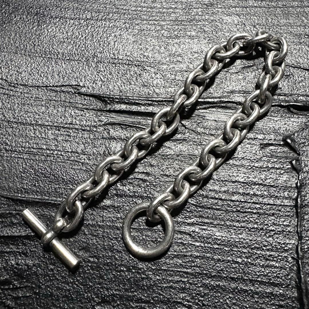 アクセサリー Vintage Silver Toggle Chain Bracelet 925