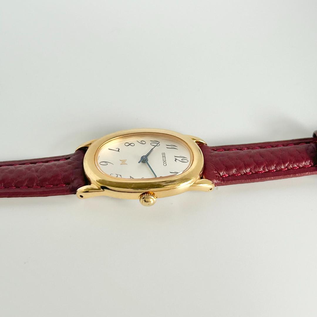 整備済 SEIKO NOIE オーバル 電池交換済 新品ベルト