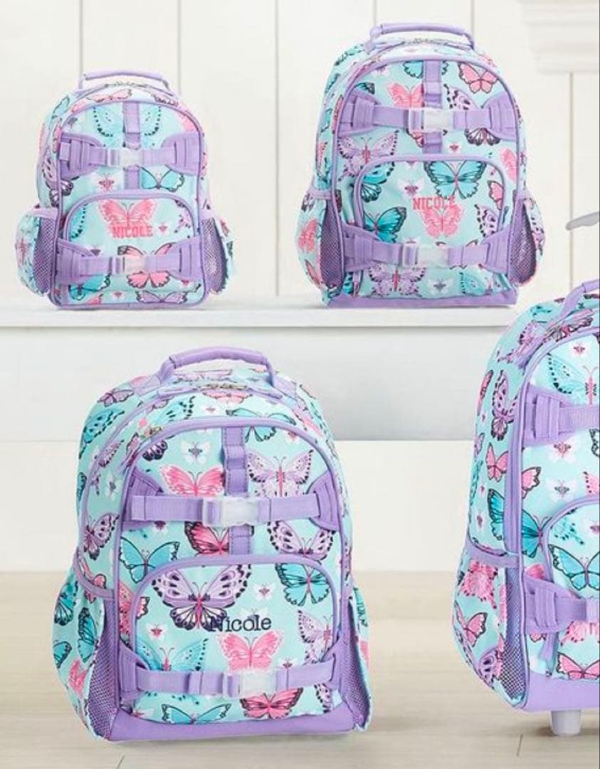 【新品】Pottery Barn リュック butterfly ラベンダー