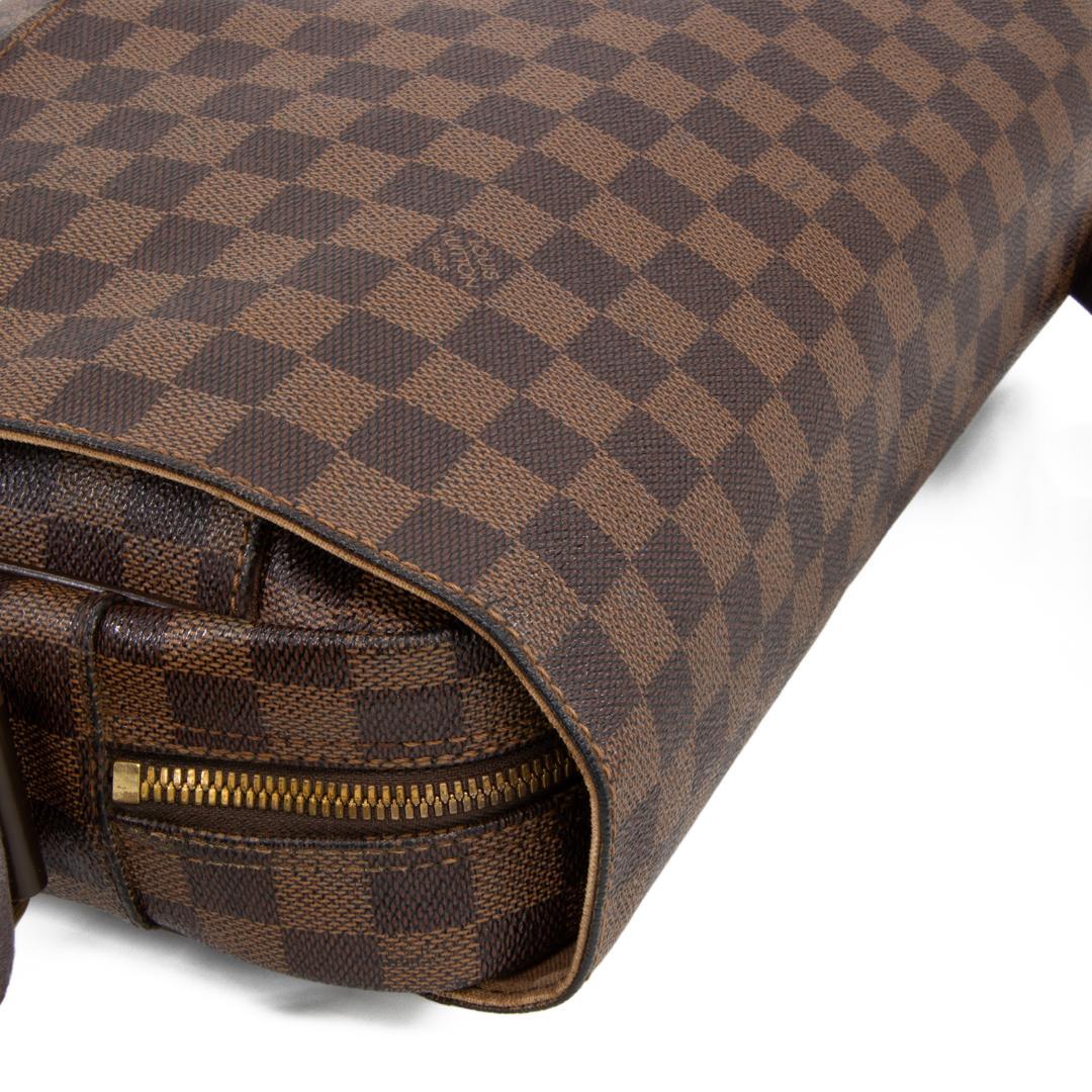 本物 ヴィトン メッセンジャーバッグ メンズ シェルトンMM ダミエ 茶色