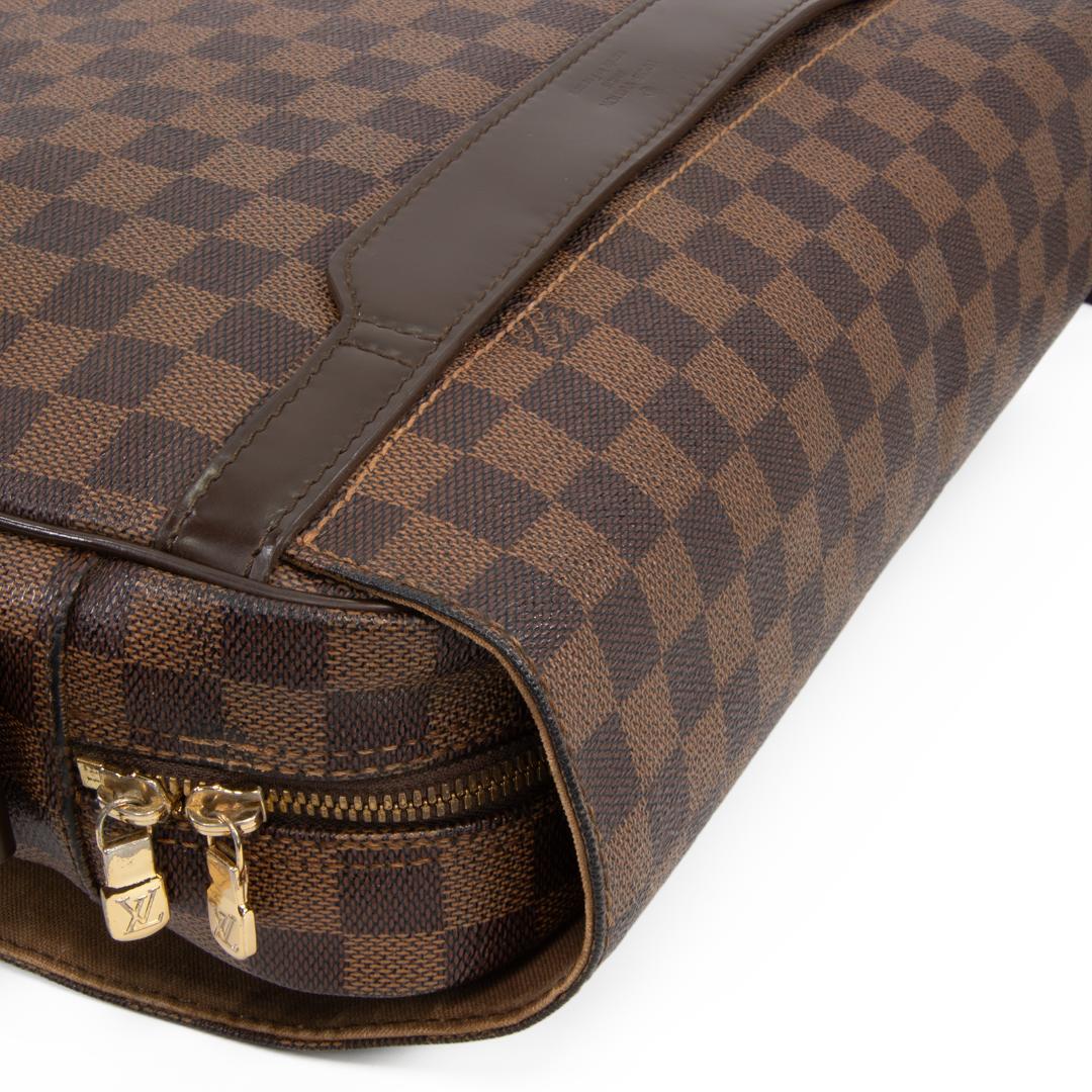 本物 ヴィトン メッセンジャーバッグ メンズ シェルトンMM ダミエ 茶色