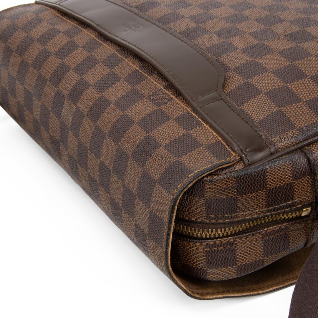 本物 ヴィトン メッセンジャーバッグ メンズ シェルトンMM ダミエ 茶色