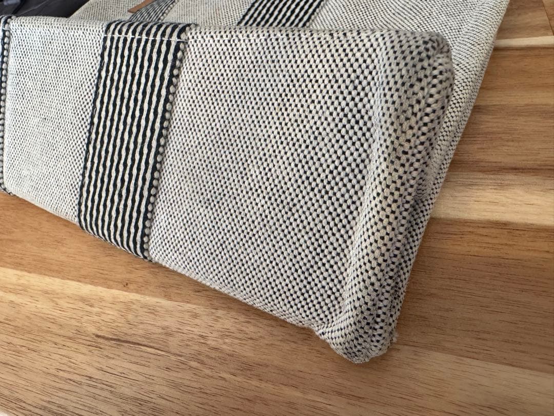 エルメス　ストライプハンドル トートバッグ