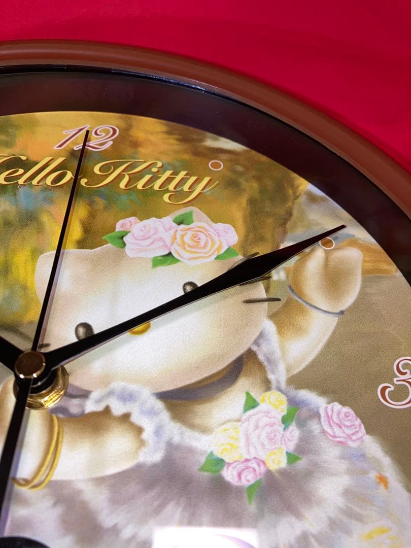【中古品】ハローキティ からくり時計　バレリーナ