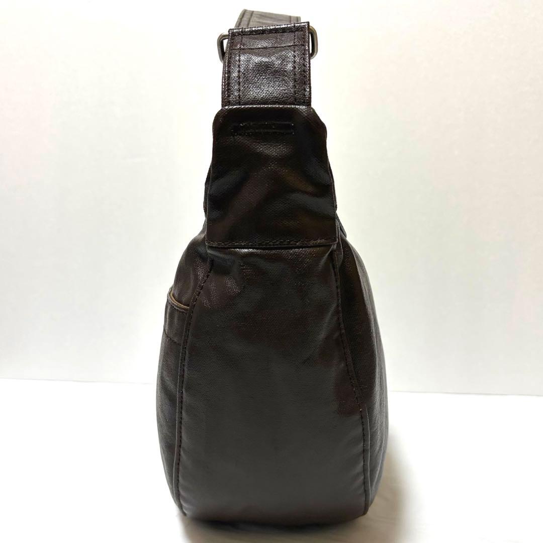 極美品✨ポーター フリースタイル ショルダーバッグ ハーフムーン ブラウン