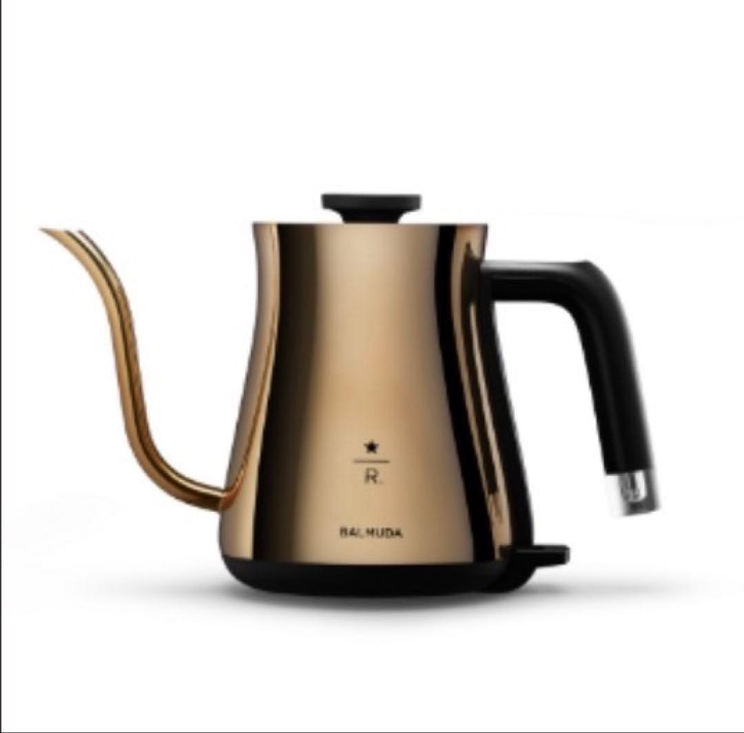 【新品・未開封】バルミューダ　スターバックスコラボ　電気ケトル　シュリンク有り