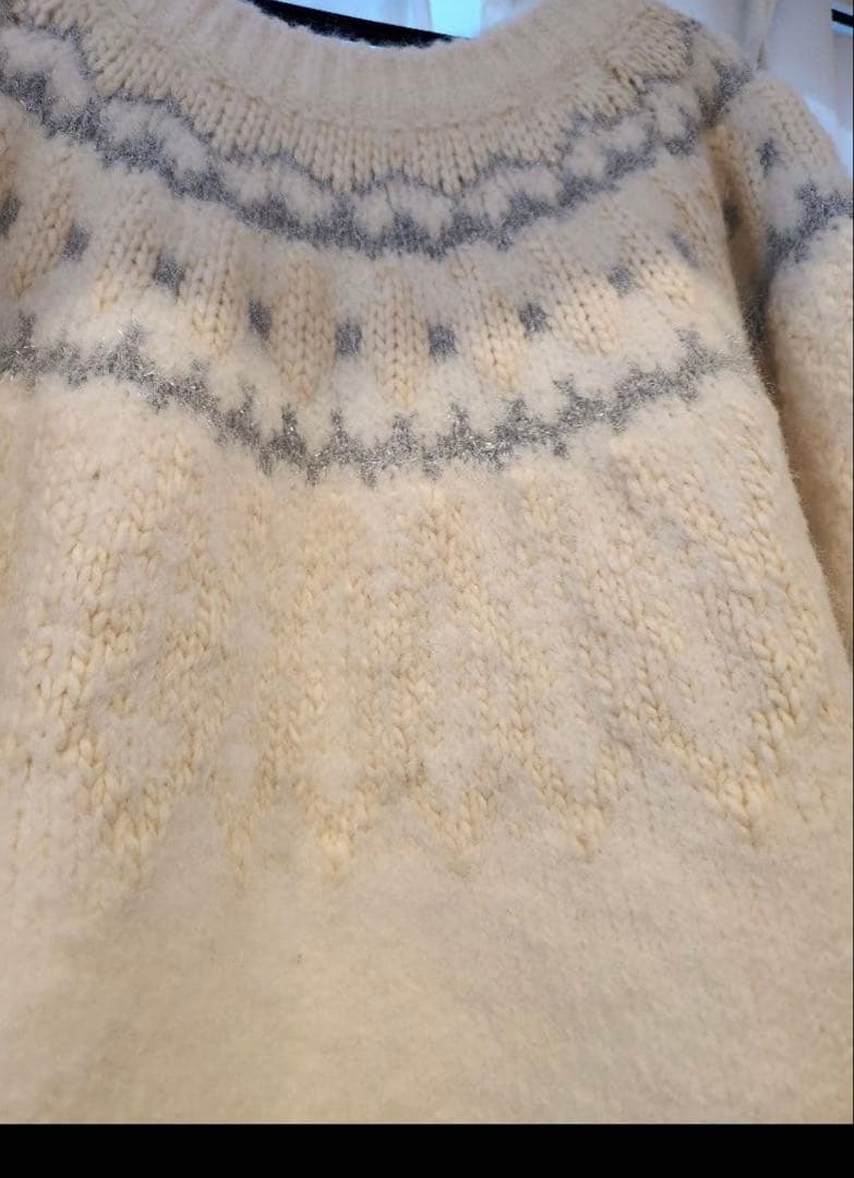 FRAY I.D（フレイ アイディー） アルパカシャギーフェアアイルプルオーバー