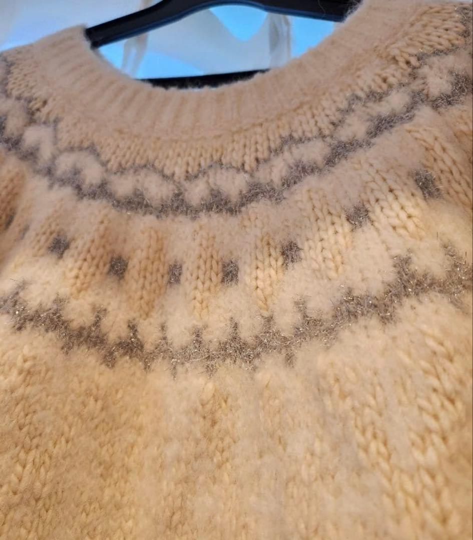 FRAY I.D（フレイ アイディー） アルパカシャギーフェアアイルプルオーバー