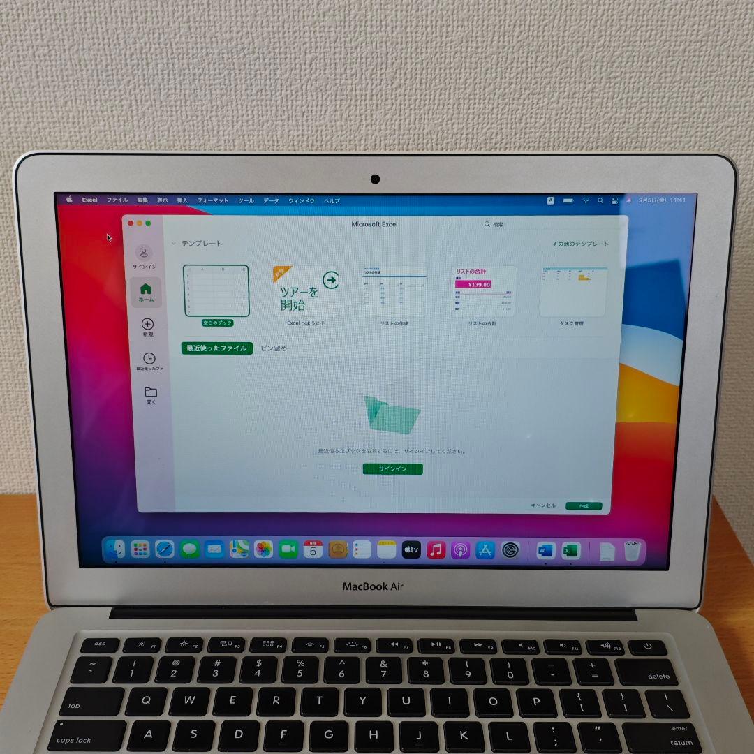 【2023年OS】Macbook Air 13インチ 2015 i5 4G