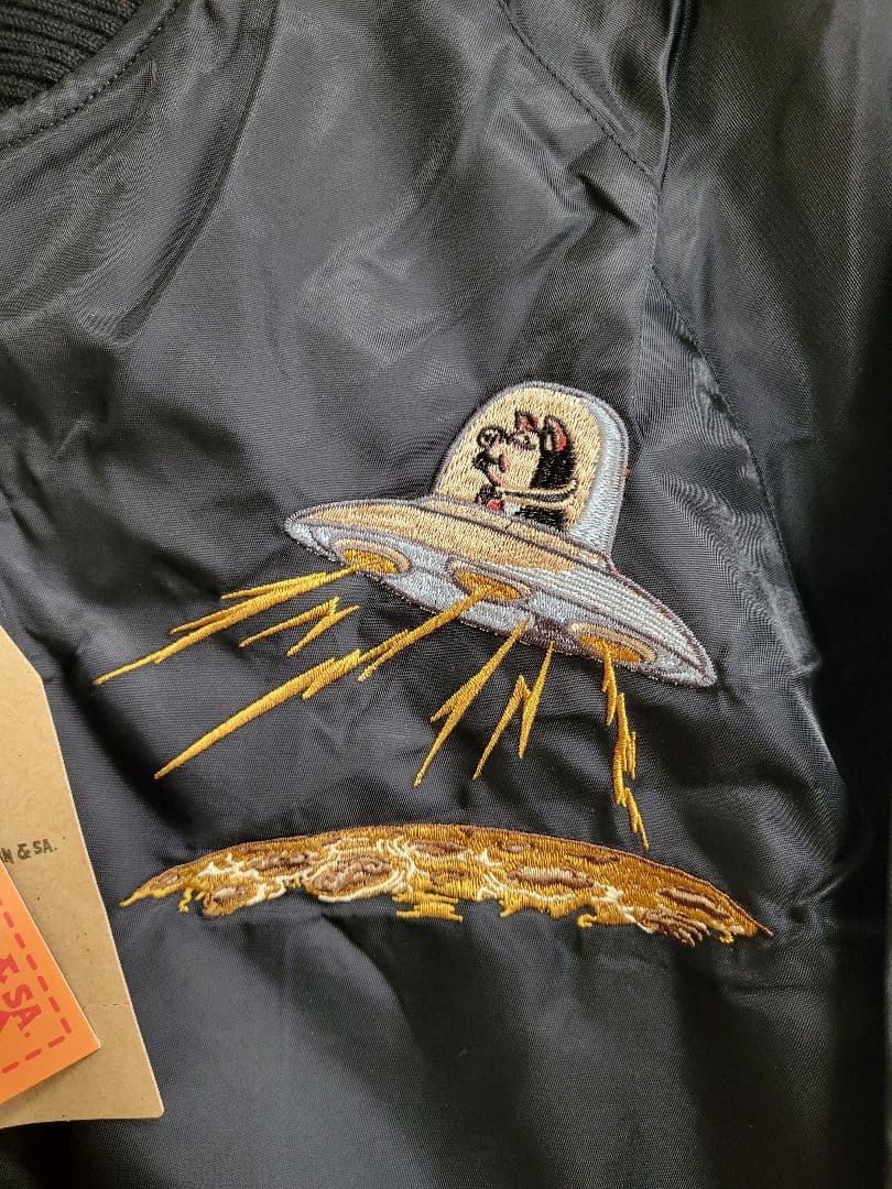 新品未使用 ダルチザン 限定 ゴジラvsキングギドラ コラボ刺繍ジャケット 42