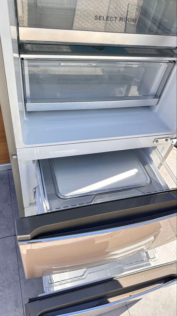 Aquaシルバー 3ドア冷蔵庫