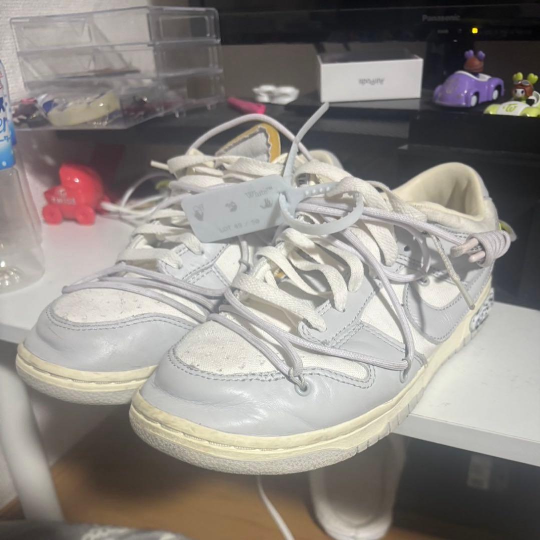 NIKE × off-white dunk low ホワイト 49