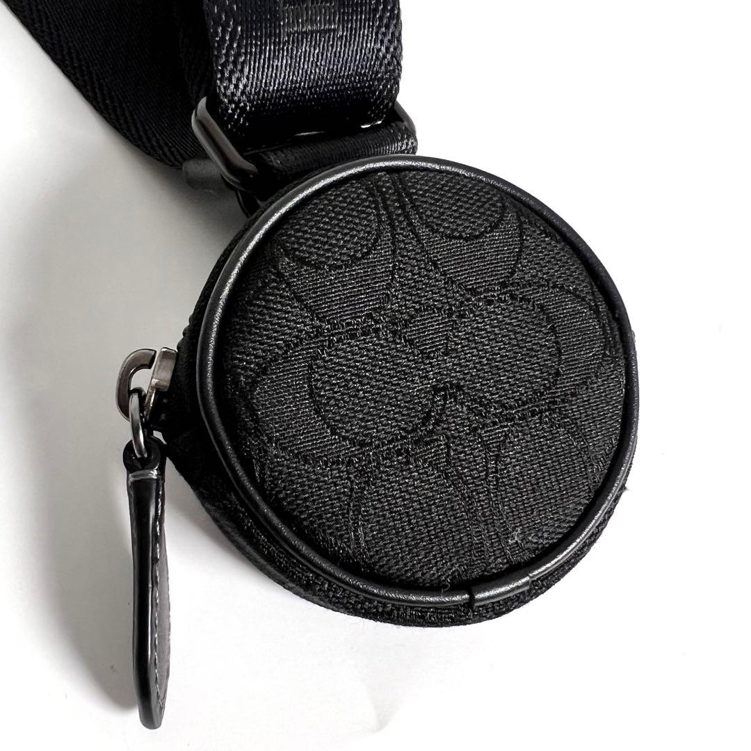 ほぼ新品 コーチ ホール ソフト スリングバッグ ジャカード ボディバッグ