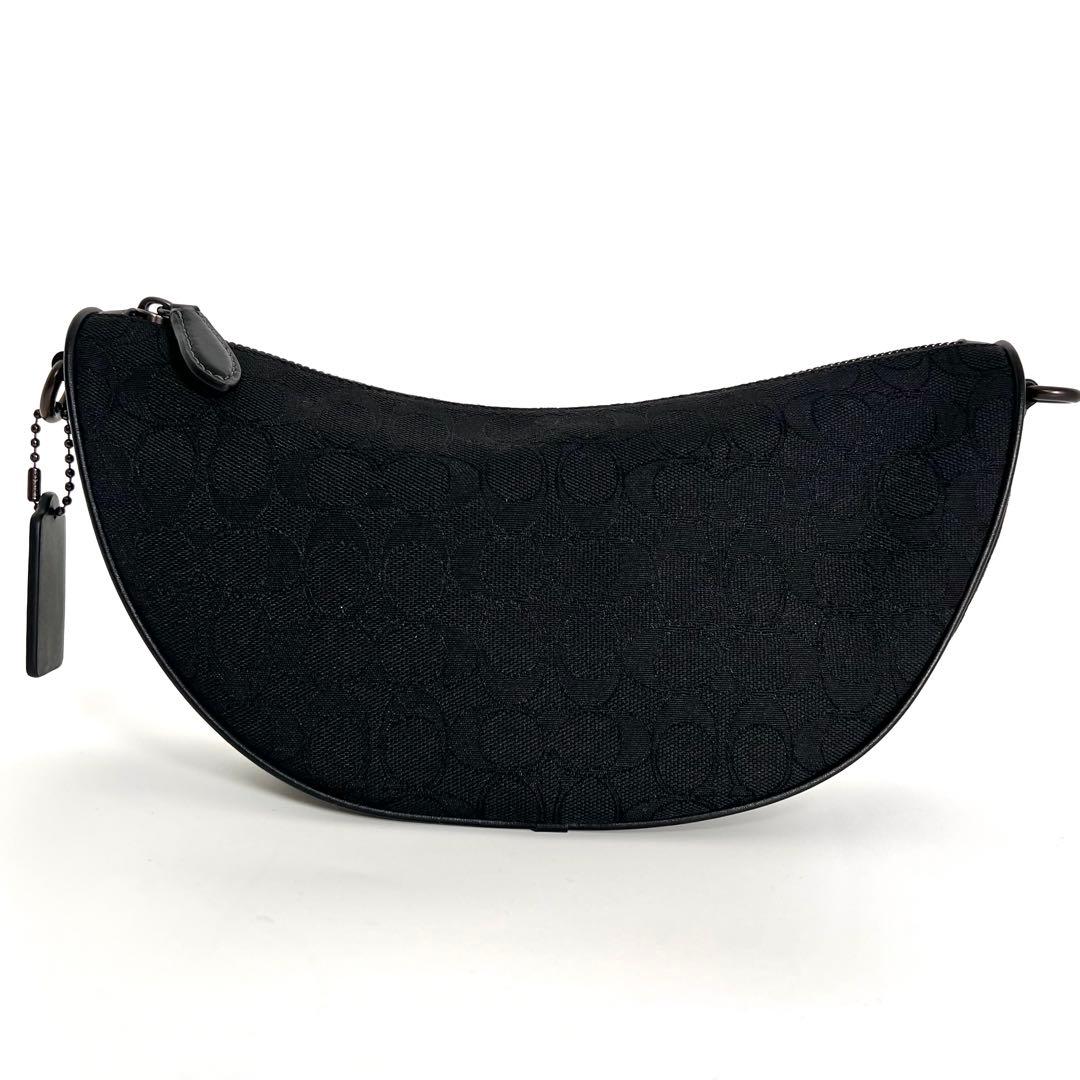 ほぼ新品 コーチ ホール ソフト スリングバッグ ジャカード ボディバッグ