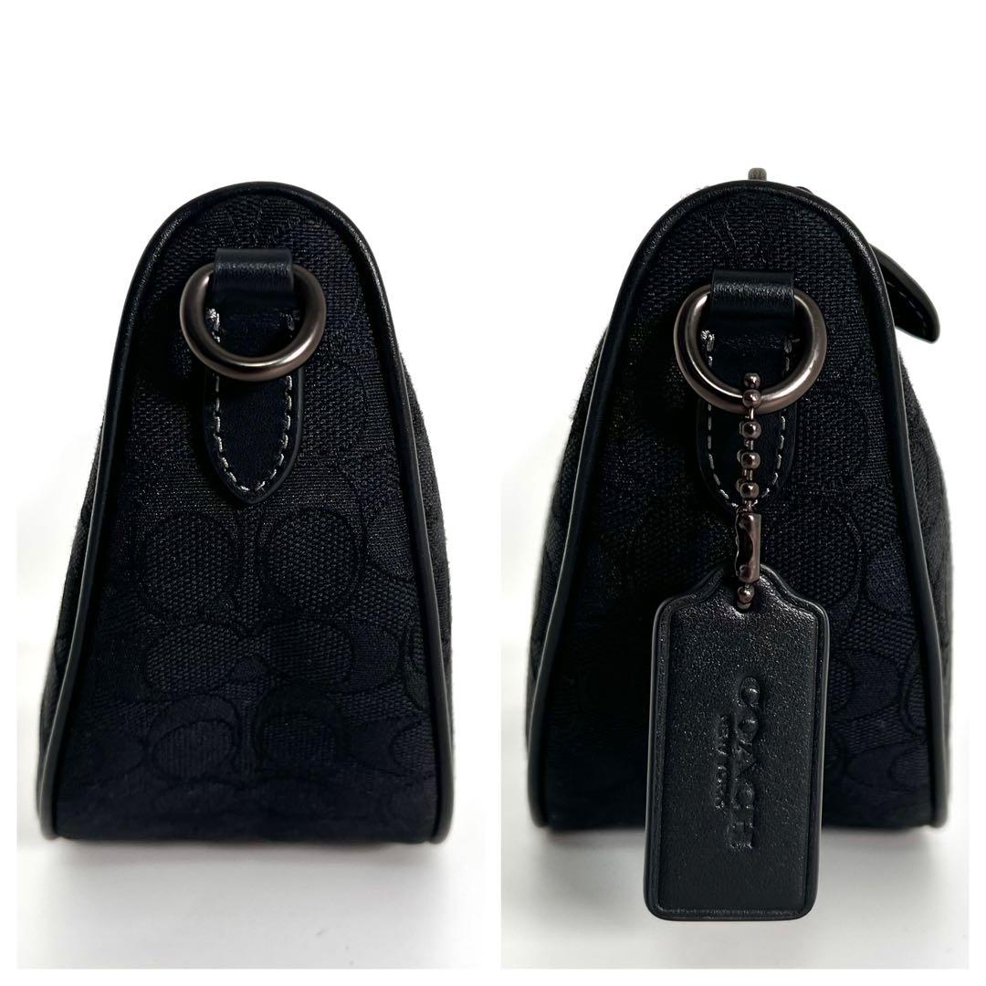 ほぼ新品 コーチ ホール ソフト スリングバッグ ジャカード ボディバッグ