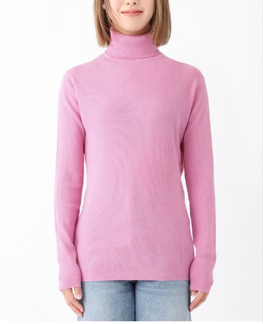 【新品・未開封】JOHN SMEDLEY タートルネックリブニット Sサイズ