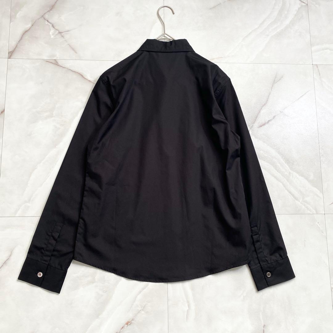 A18494 未使用 LIMI feu コットンブロードレギュラーシャツ 黒 S